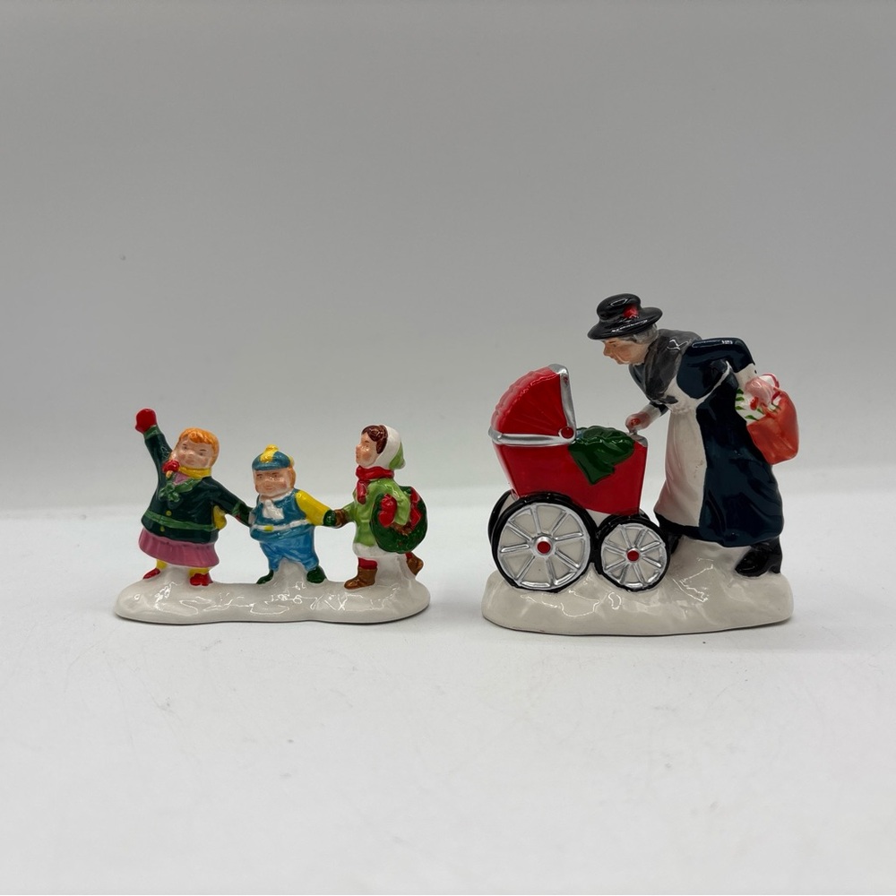 Dept 56 1992 Vintage The Original Snow Village Nanny And The Preschoolers 5430-5